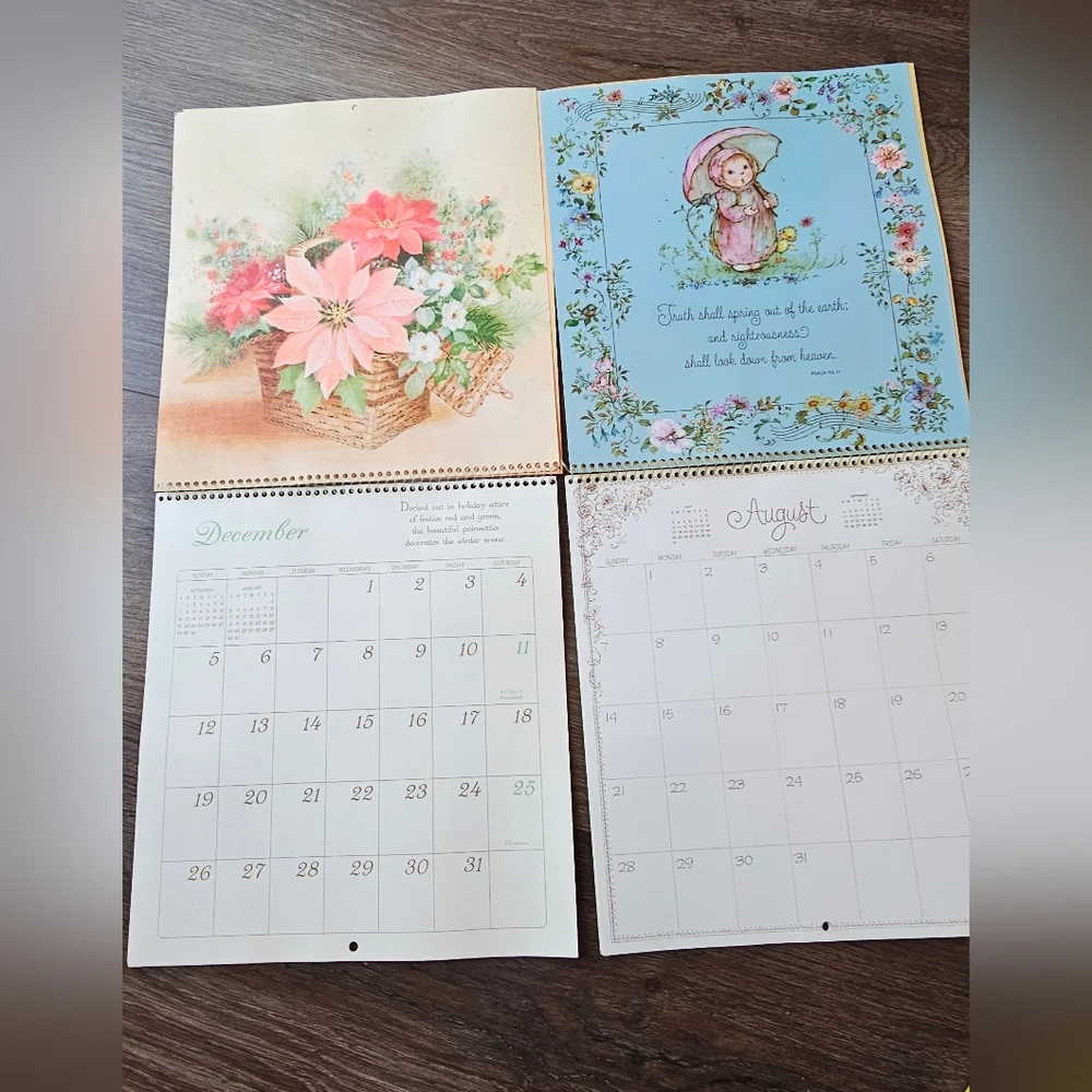 Vintage 1982 & 1983 Hallmark Calendars 